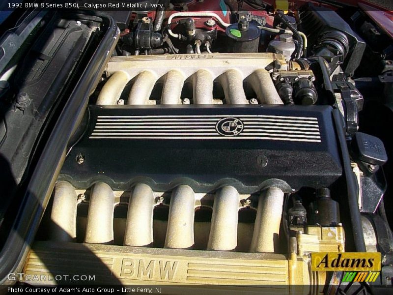  1992 8 Series 850i Engine - 5.0 Liter SOHC 24-Valve V12