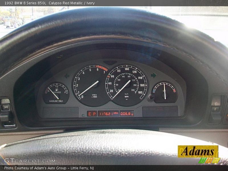  1992 8 Series 850i 850i Gauges