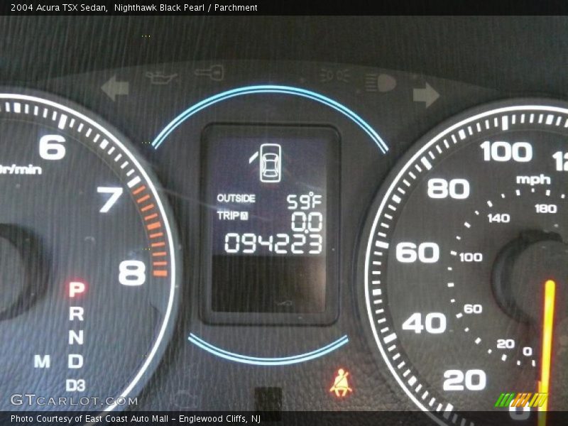 Nighthawk Black Pearl / Parchment 2004 Acura TSX Sedan