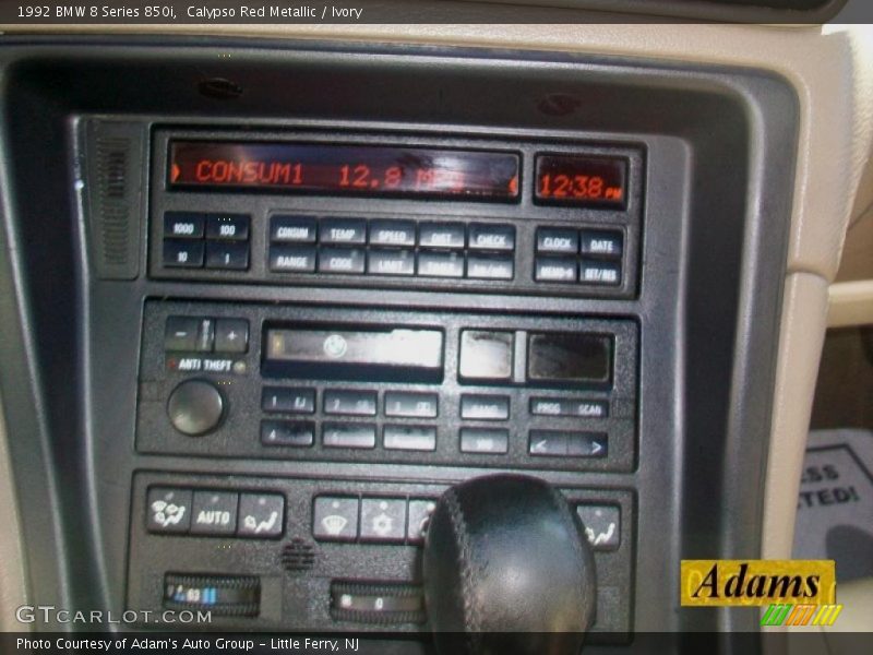 Controls of 1992 8 Series 850i