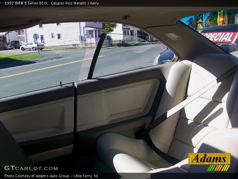 Calypso Red Metallic / Ivory 1992 BMW 8 Series 850i