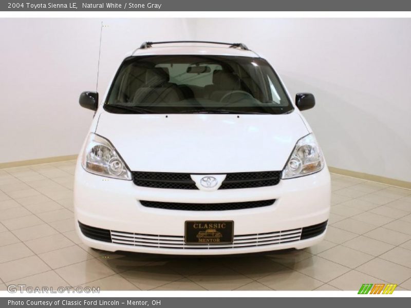 Natural White / Stone Gray 2004 Toyota Sienna LE