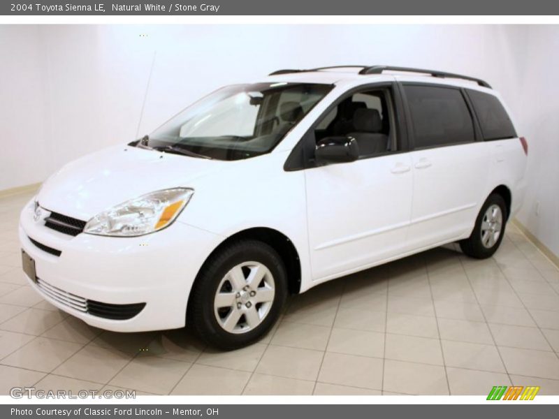 Natural White / Stone Gray 2004 Toyota Sienna LE