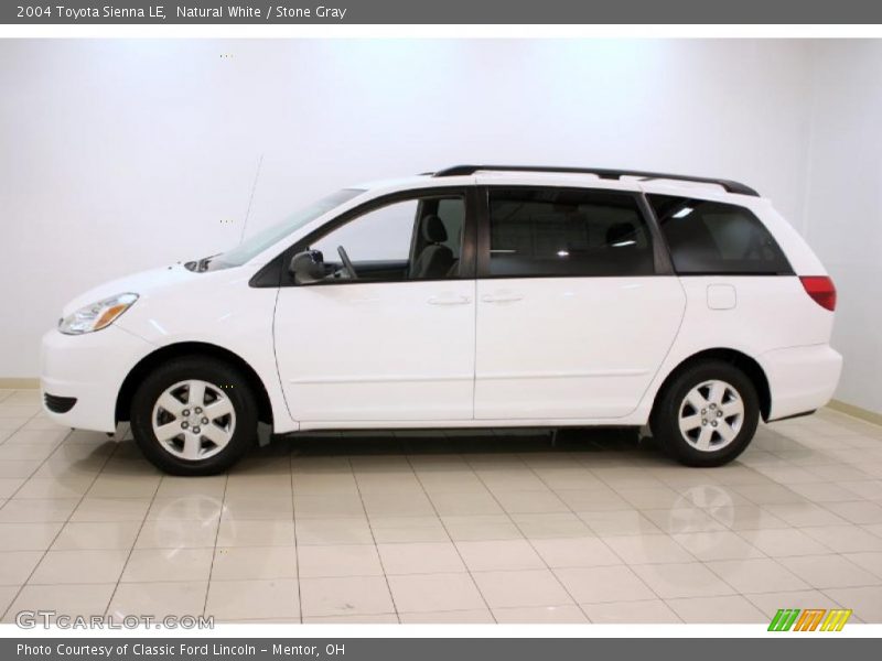 Natural White / Stone Gray 2004 Toyota Sienna LE