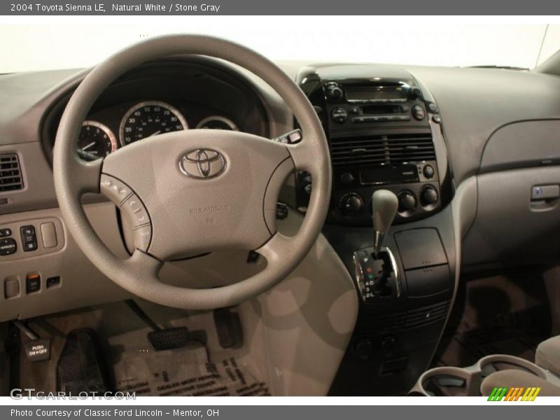 Natural White / Stone Gray 2004 Toyota Sienna LE