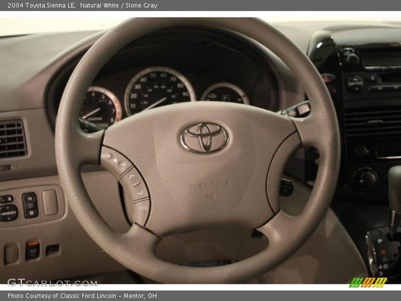 Natural White / Stone Gray 2004 Toyota Sienna LE