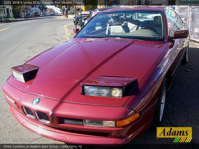 Calypso Red Metallic / Ivory 1992 BMW 8 Series 850i