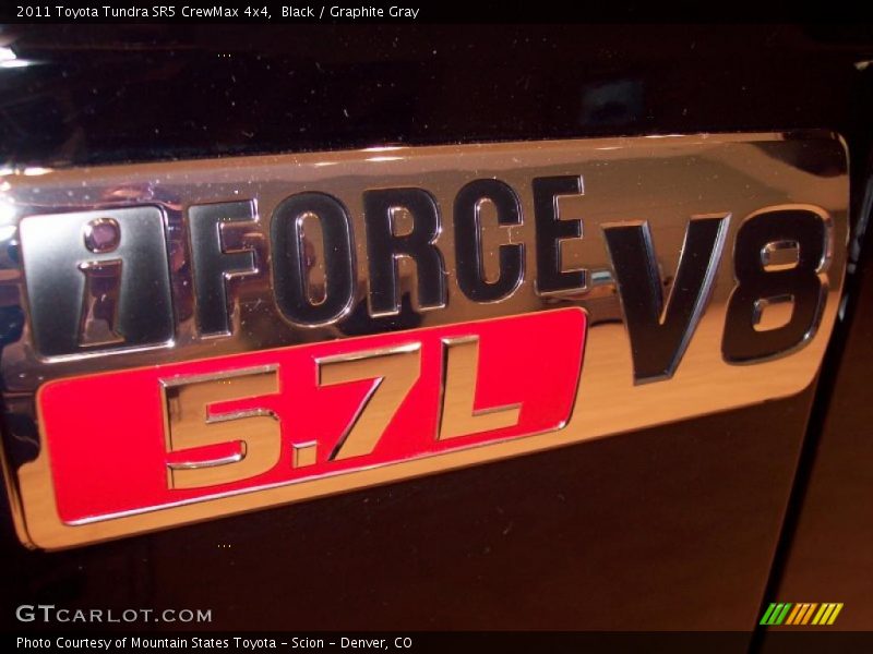 Black / Graphite Gray 2011 Toyota Tundra SR5 CrewMax 4x4