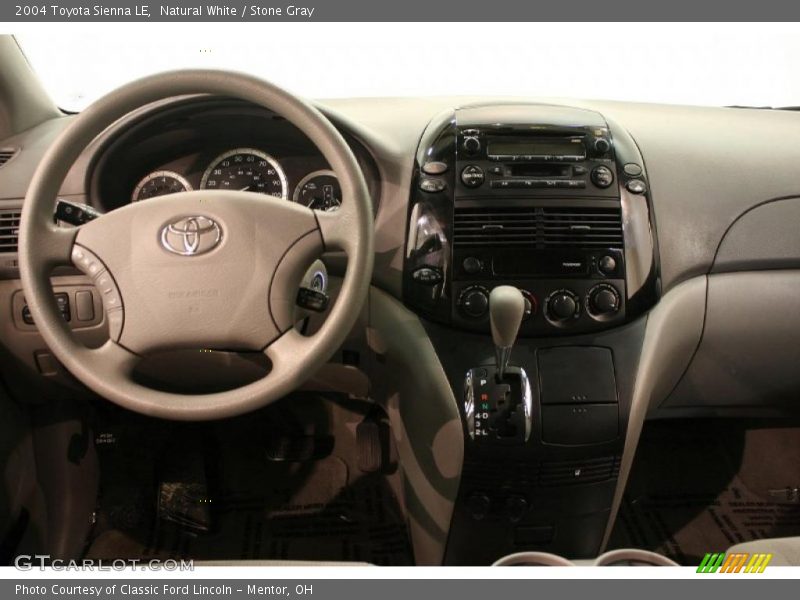 Natural White / Stone Gray 2004 Toyota Sienna LE