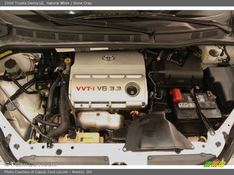 Natural White / Stone Gray 2004 Toyota Sienna LE