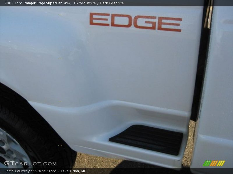 Oxford White / Dark Graphite 2003 Ford Ranger Edge SuperCab 4x4