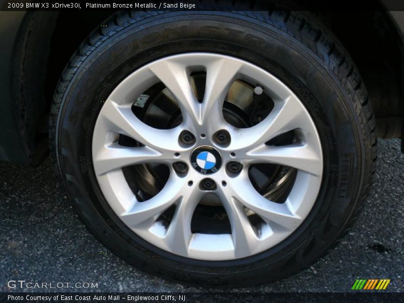 Platinum Bronze Metallic / Sand Beige 2009 BMW X3 xDrive30i