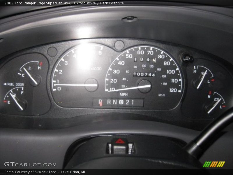 Oxford White / Dark Graphite 2003 Ford Ranger Edge SuperCab 4x4