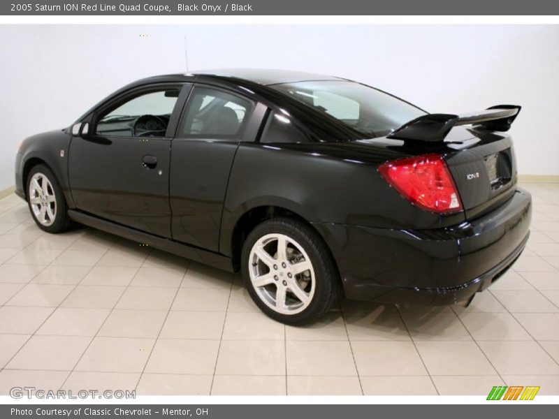 Black Onyx / Black 2005 Saturn ION Red Line Quad Coupe