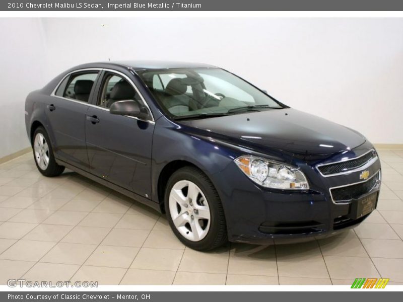 Imperial Blue Metallic / Titanium 2010 Chevrolet Malibu LS Sedan