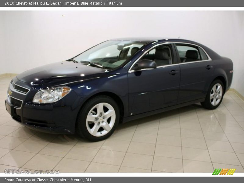 Imperial Blue Metallic / Titanium 2010 Chevrolet Malibu LS Sedan
