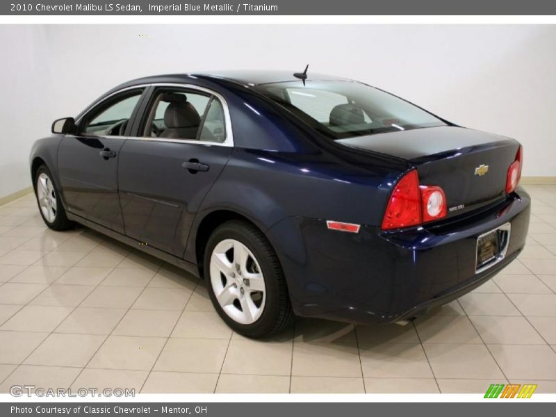 Imperial Blue Metallic / Titanium 2010 Chevrolet Malibu LS Sedan