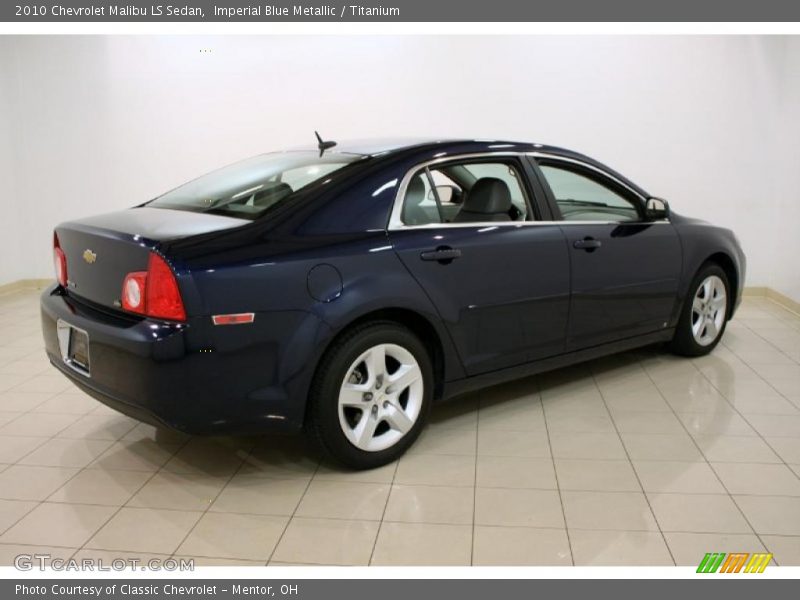 Imperial Blue Metallic / Titanium 2010 Chevrolet Malibu LS Sedan