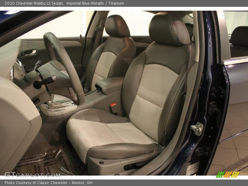 Imperial Blue Metallic / Titanium 2010 Chevrolet Malibu LS Sedan