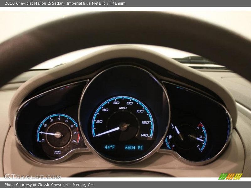 Imperial Blue Metallic / Titanium 2010 Chevrolet Malibu LS Sedan