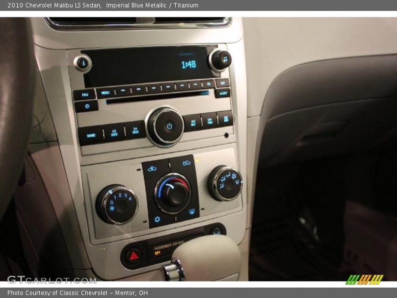 Imperial Blue Metallic / Titanium 2010 Chevrolet Malibu LS Sedan