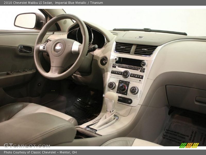 Imperial Blue Metallic / Titanium 2010 Chevrolet Malibu LS Sedan