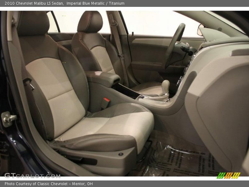 Imperial Blue Metallic / Titanium 2010 Chevrolet Malibu LS Sedan