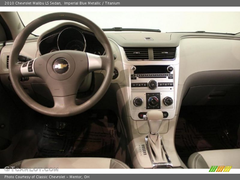 Imperial Blue Metallic / Titanium 2010 Chevrolet Malibu LS Sedan