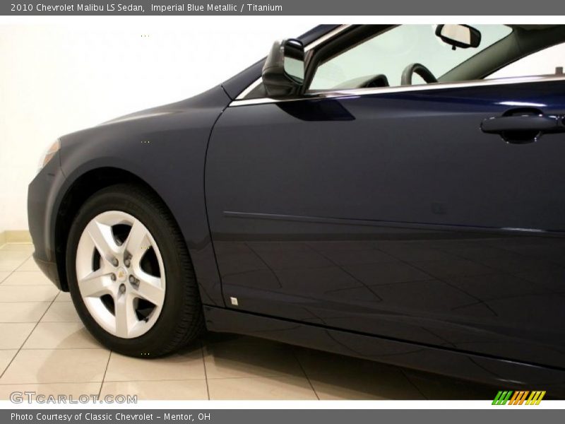 Imperial Blue Metallic / Titanium 2010 Chevrolet Malibu LS Sedan
