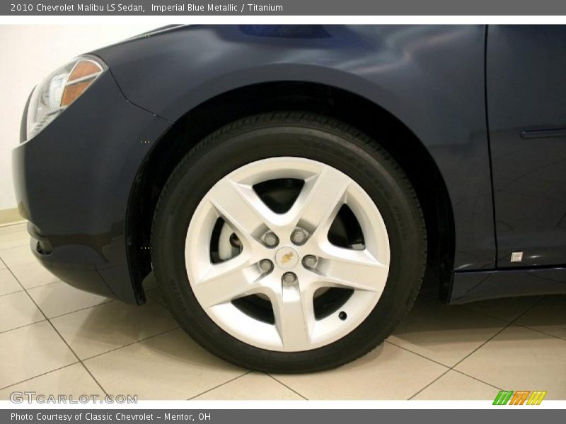 Imperial Blue Metallic / Titanium 2010 Chevrolet Malibu LS Sedan