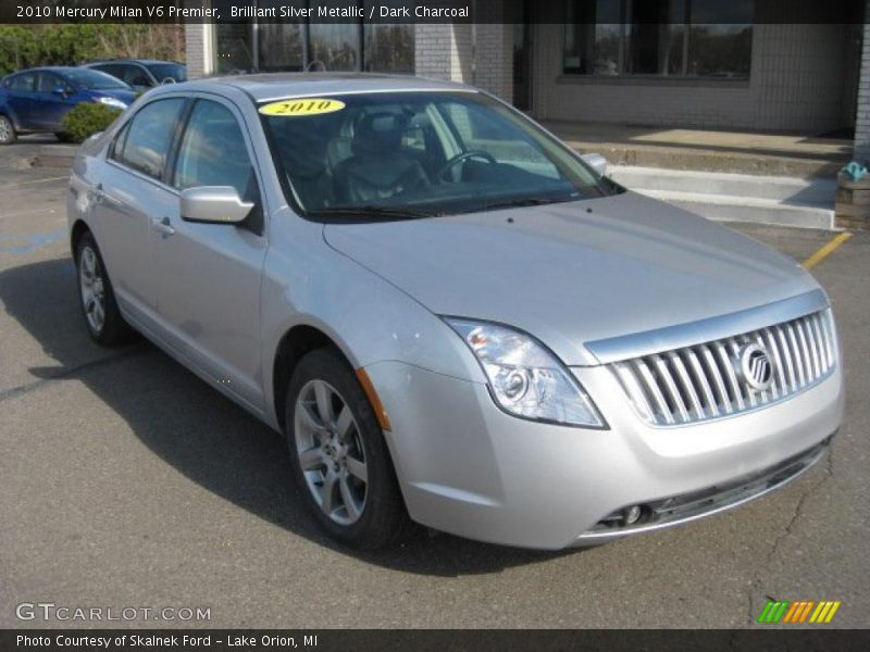 Brilliant Silver Metallic / Dark Charcoal 2010 Mercury Milan V6 Premier