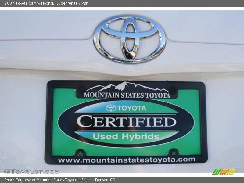 Super White / Ash 2007 Toyota Camry Hybrid