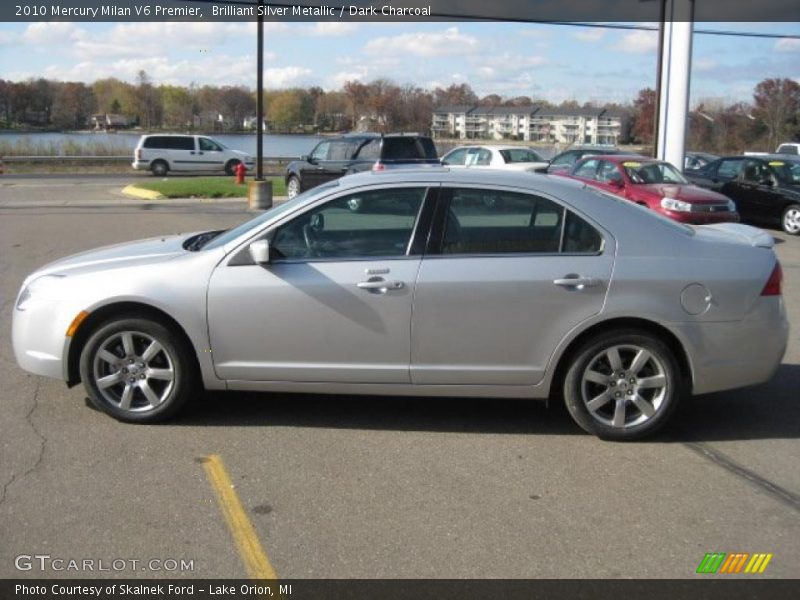 Brilliant Silver Metallic / Dark Charcoal 2010 Mercury Milan V6 Premier