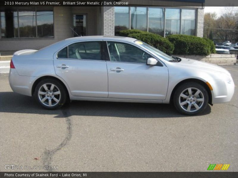 Brilliant Silver Metallic / Dark Charcoal 2010 Mercury Milan V6 Premier
