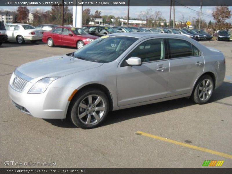 Brilliant Silver Metallic / Dark Charcoal 2010 Mercury Milan V6 Premier