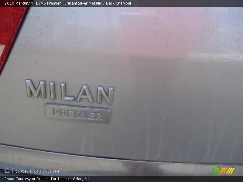 Brilliant Silver Metallic / Dark Charcoal 2010 Mercury Milan V6 Premier
