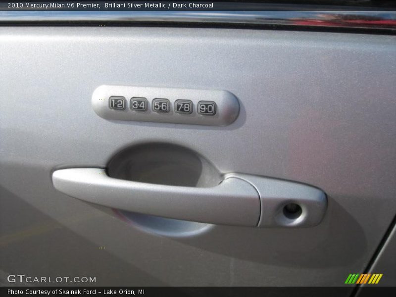 Brilliant Silver Metallic / Dark Charcoal 2010 Mercury Milan V6 Premier