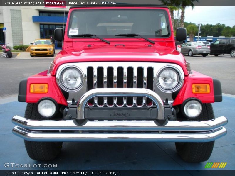 Flame Red / Dark Slate Gray 2004 Jeep Wrangler Unlimited 4x4