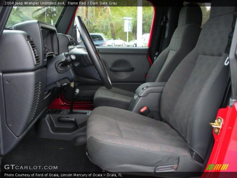 Flame Red / Dark Slate Gray 2004 Jeep Wrangler Unlimited 4x4