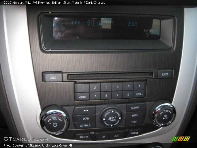 Brilliant Silver Metallic / Dark Charcoal 2010 Mercury Milan V6 Premier