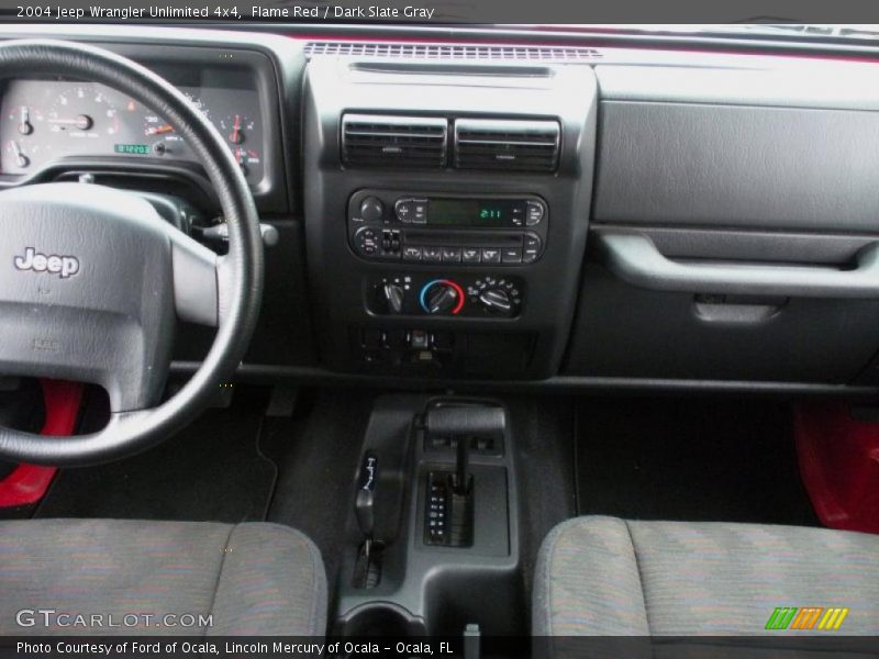 Flame Red / Dark Slate Gray 2004 Jeep Wrangler Unlimited 4x4