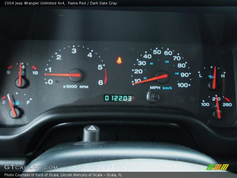 Flame Red / Dark Slate Gray 2004 Jeep Wrangler Unlimited 4x4