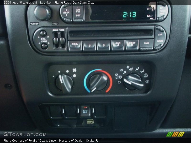 Flame Red / Dark Slate Gray 2004 Jeep Wrangler Unlimited 4x4