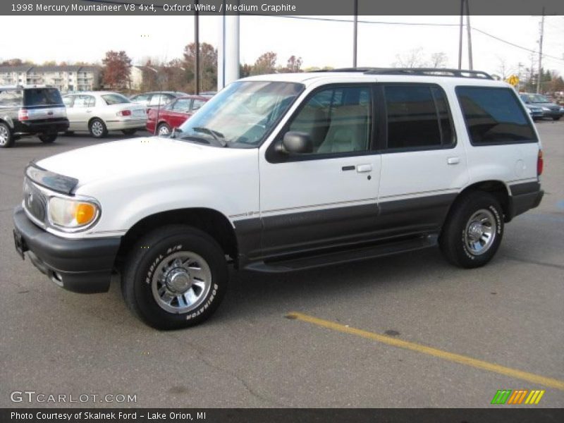 Oxford White / Medium Graphite 1998 Mercury Mountaineer V8 4x4