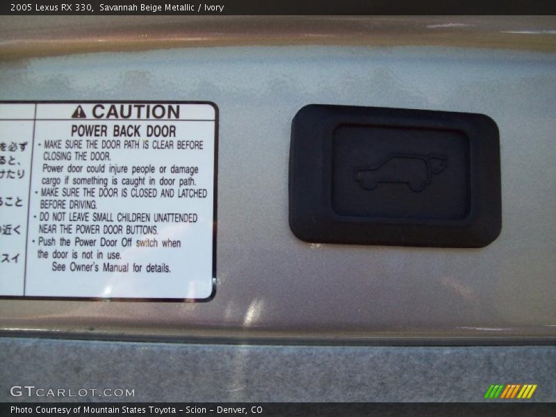 Savannah Beige Metallic / Ivory 2005 Lexus RX 330