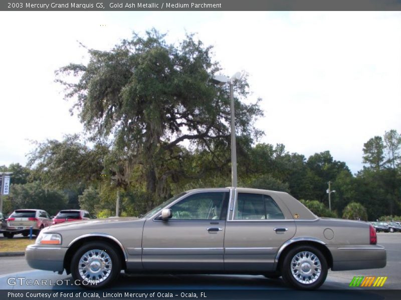 Gold Ash Metallic / Medium Parchment 2003 Mercury Grand Marquis GS