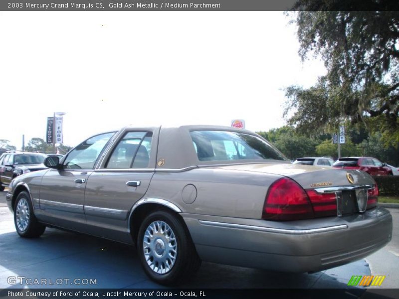 Gold Ash Metallic / Medium Parchment 2003 Mercury Grand Marquis GS