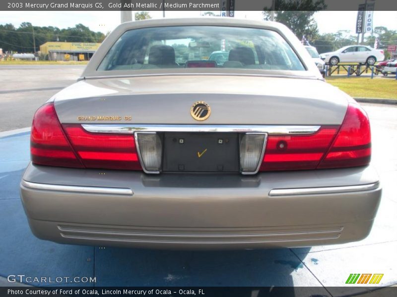 Gold Ash Metallic / Medium Parchment 2003 Mercury Grand Marquis GS