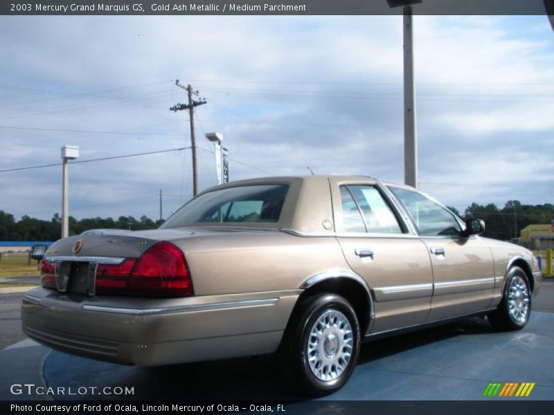 Gold Ash Metallic / Medium Parchment 2003 Mercury Grand Marquis GS