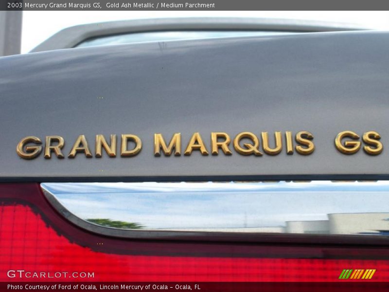 Gold Ash Metallic / Medium Parchment 2003 Mercury Grand Marquis GS